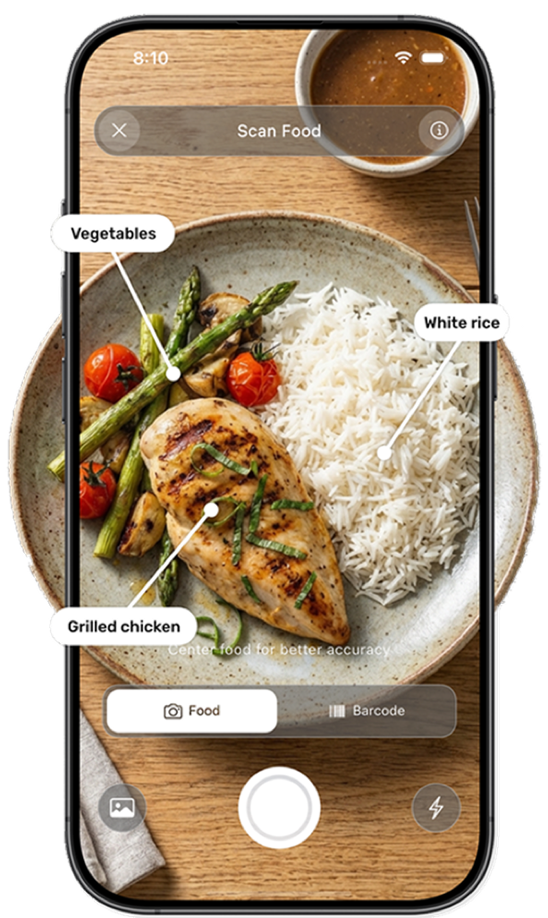 Scanning food with GetMacro